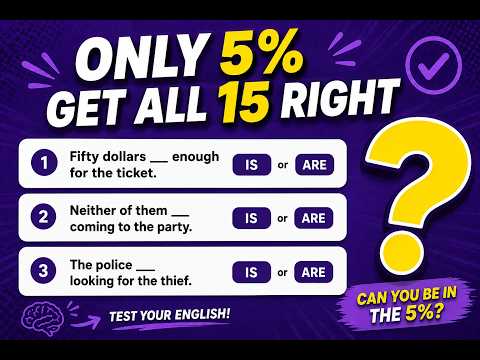 Grammar Test That Breaks Even Confident English Speakers