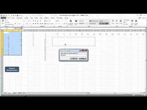 Find Missing Numbers In A Sequence