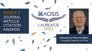 AOSIS Laureatus 2023: Journal Article Citation Awards