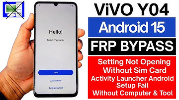 Vivo Y04 (V2430) FRP Bypass Android 15 | Google Account Unlock Without PC | New Security Update 2025