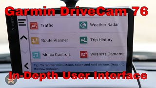 Garmin DriveCam 76 User Interface full Walkthrough