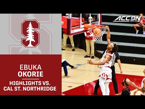 Stanford's Ebuka Okorie Highlights vs. Cal State Northridge