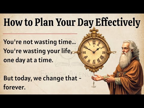 How to Plan Your Day Effectively ? || Graded Reader || Improve Your English Fluency Everyday ✅