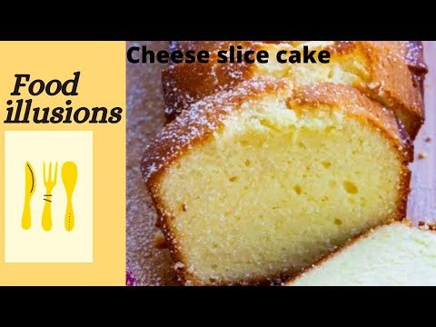 Cream Cheese slice soft cake// By Food Illusions