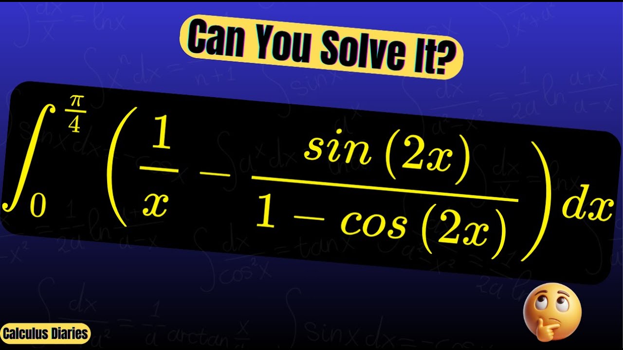 Tricky Integrals Master This Tricky Integral Under 3 Minutes! - YouTube