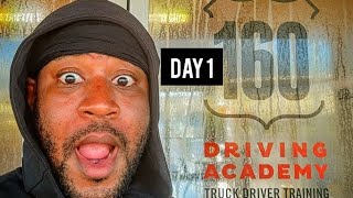 Day 1 | Truck Driving School |Class A CDL Permit | 160 Driving Academy #cdl #hotshottrucking