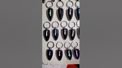 customized Name LED keychain