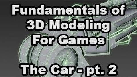 Fundamentals of 3D Modeling for Games - Assignment 03 - The Car Part 2