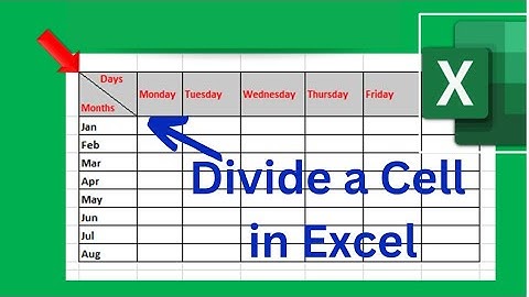 split a cell diagnolly in  Excel|Divide single cell diagnolly in Excel