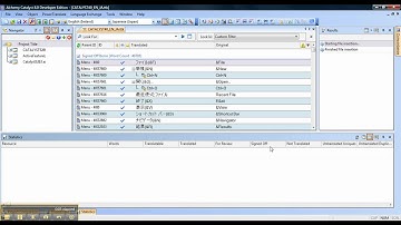View Project Statistics in Catalyst 8
