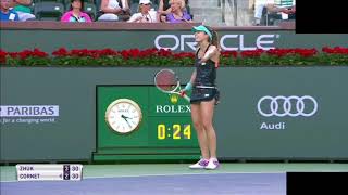 L'énorme craquage d'Alizé Cornet à Indian Wells ! [09/03/2018]