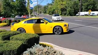 2012 Dodge Charger SRT8 Super Bee leaving Fred Beans Fall 2020 All Mopar Show