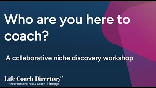 IAPC&M Masterclass: Who are you here to coach with Chloe Gosiewski