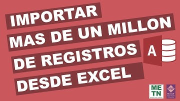 Como importar mas de un millón de registros desde Excel | 5 motivos para integrar Access y Excel 1