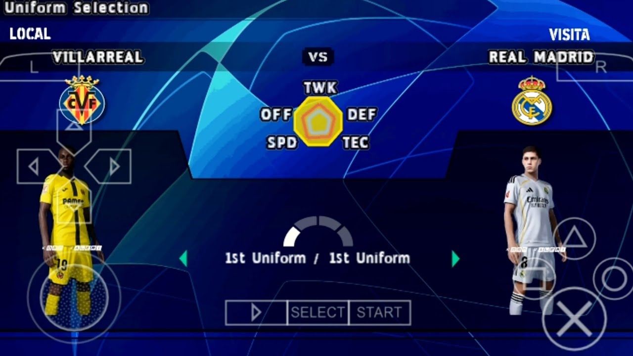 PES 2026 PPSSPP Android Gameplay | Villarreal vs Real Madrid