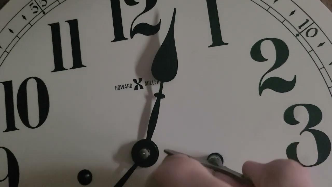 Winding a Howard Miller Shelburne Regulator Wall Clock Model 612533