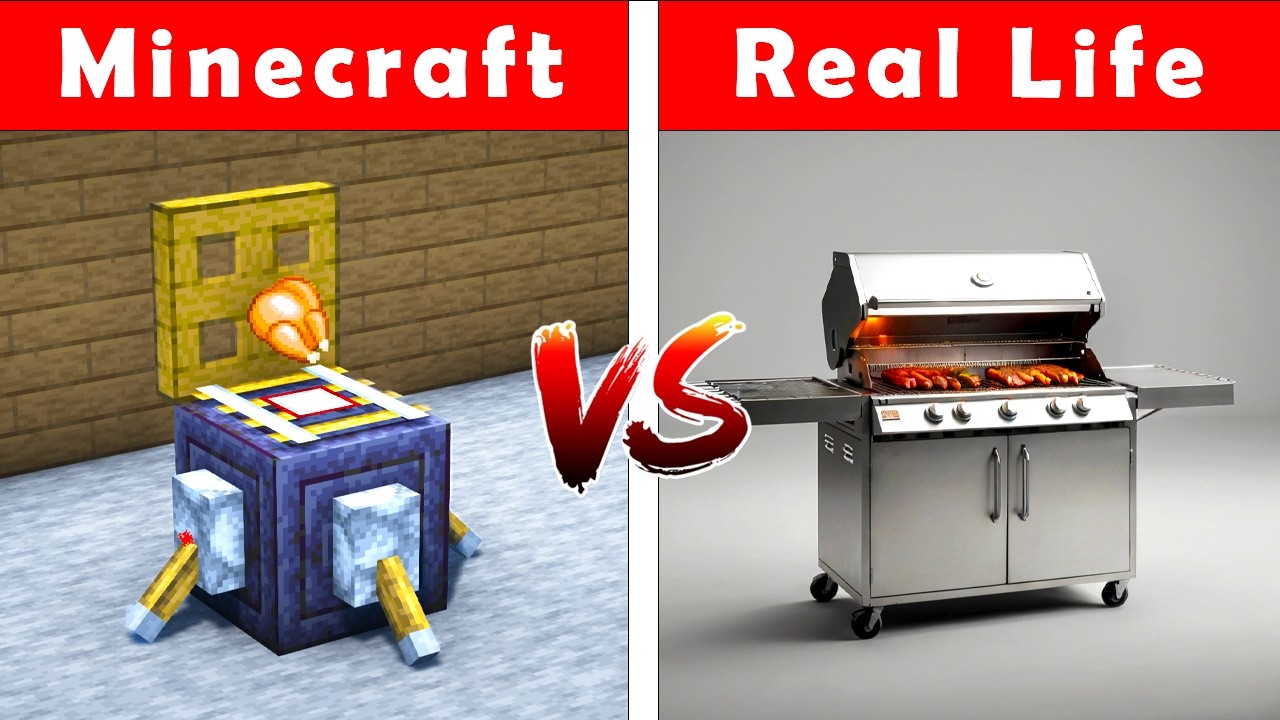 Minecraft VS Real Life MINECRAFT BBQ GRILL IN REAL LIFE YouTube minecraft-vs-real-life-minecraft-bbq-grill-in-real-life-youtube