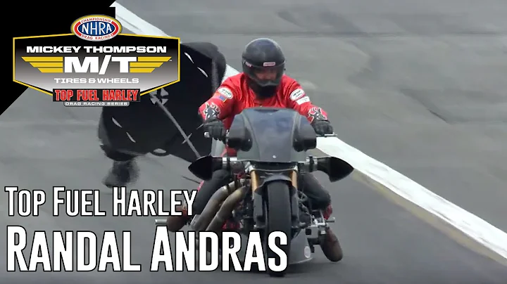 Randal Andras Wild Top Fuel Harley Win in Pomona