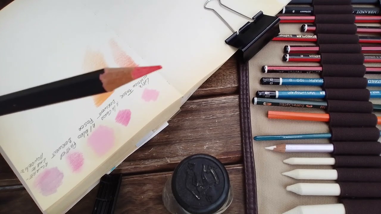 Diferencias entre lápices de colores clásicos, a la cera, al óleo, al pastel y acuarelables.