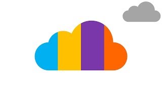 Creative 4 stage color Cloud, PPT element graphic PNG,jpg clipart, free powerpoint template 027