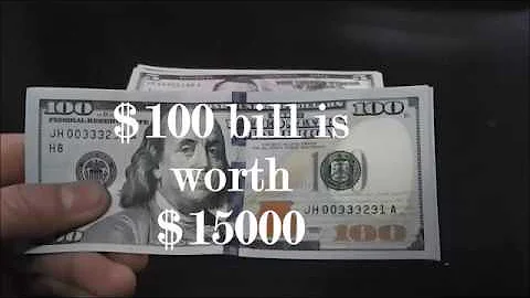 How is the New $100 Equal $15000