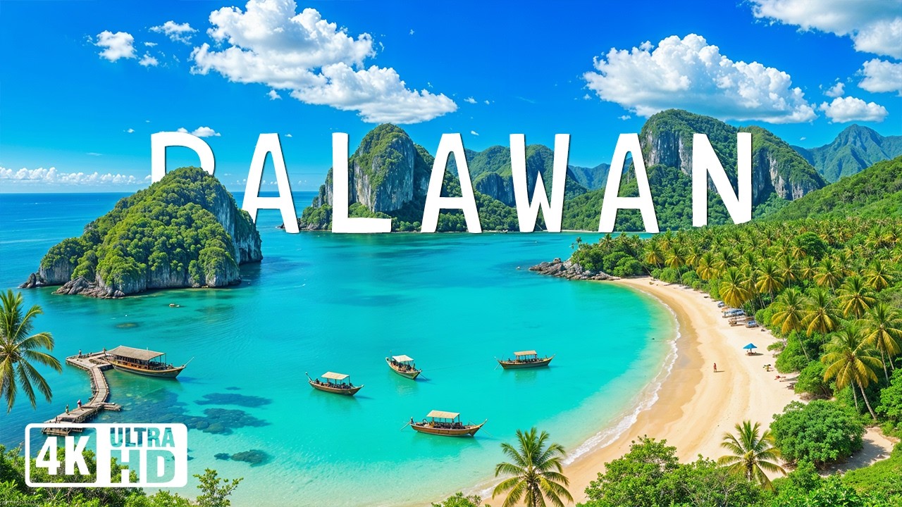 Palawan 4K 🇵🇭 | Amazing Nature Scenery | Tropical Paradise | Relaxing Piano