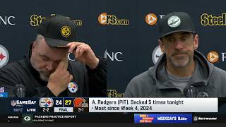 Aaron Rodgers & McCarthy get emotional in postgame interview: Steelers fall to Browns 27-24 on TNF
