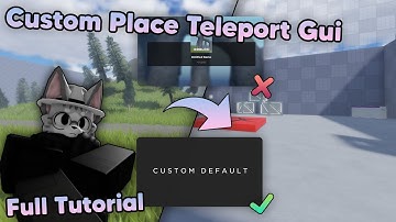 How to replace the Default Teleport Loading Gui! // Roblox Studio