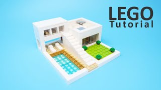LEGO Minecraft Small Modern House Tutorial (MOC)
