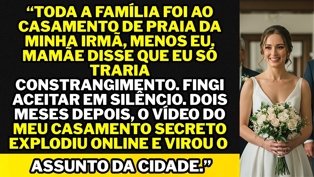 “Mamãe me barrou do casamento da minha irmã por ser ‘incômoda’ — mas eles não sabiam o que viria...