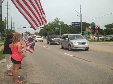 Saying goodbye to a fallen Tomball TX Marine!