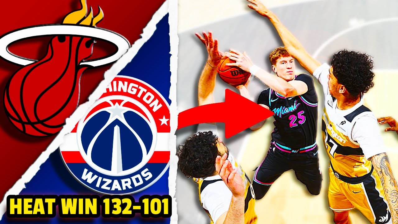 «Майами Хит» доминируют над «Уизардс», Каспарас не мог промахнуться | Кел’эл Уэйр совершил прорыв