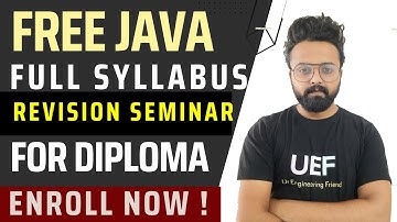 Free Java & Software Eng. Full Syllabus Revusion Seminar | With Question Bank and Study Materials