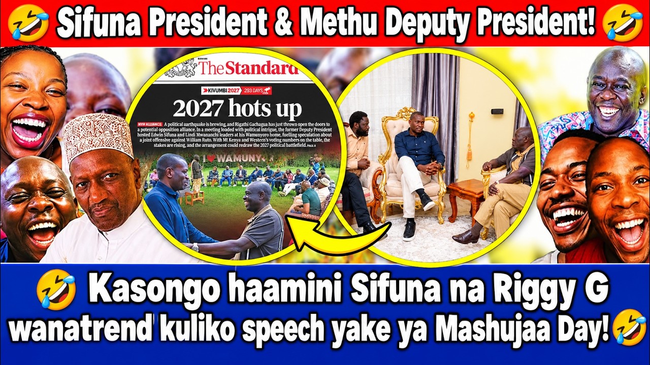 😂🔥 Kenyans Celebrate as Gachagua Endorses Sifuna as Opposition Presidential Candidate in 2027!