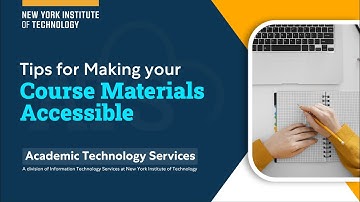 Tips for Making Your Canvas Course Materials Accessible