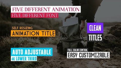 4K Smart Lower Third Pack Motion Graphics Templates