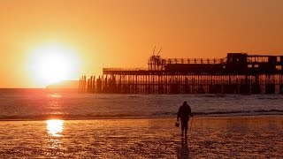 Hastings Beach Seafront and Pier England UK