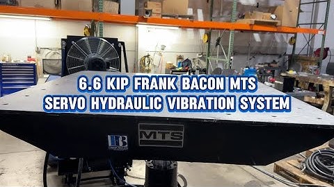 Package Vibration Testing 6.6 KIP Frank Bacon MTS System Running ISTA & ASTM Standards