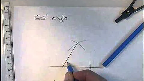 How to construct a 60 degree angle / How to construct an equilateral triangle