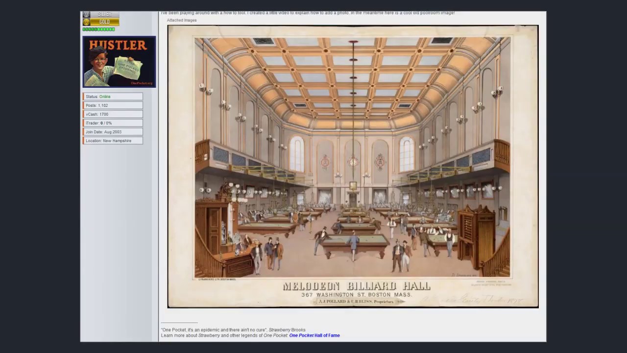 How to add a photo to your post on AZBilliards