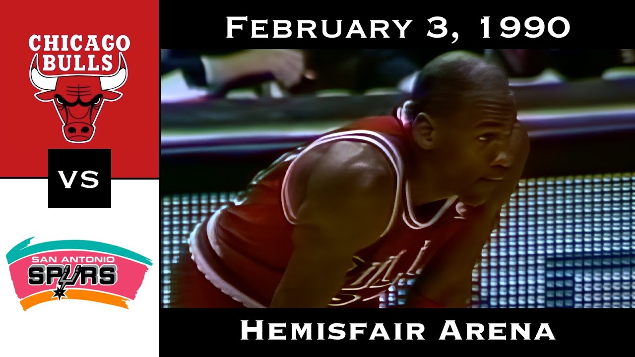 Full Game: A 44-Point Duel with The Admiral | Bulls vs Spurs (February 3, 1990)