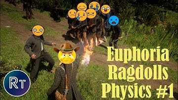 Red Dead Redemption 2 - Euphoria Ragdolls Physics #1