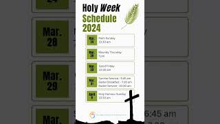 Holy Week & Easter (2024) | Canadian Memorial United Church | Easter Things To Do