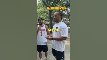 Jalen Brunson revealed who his GOAT is 😳 #nba #basketball #jalenbrunson #knicks #lebron #curry