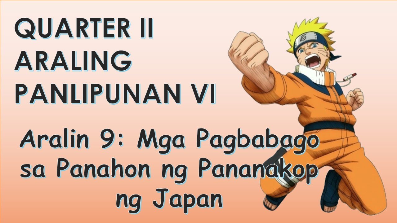 QUARTER II - AP VI - Pagbabago sa Panahon ng Pananakop ng Japan - YouTube