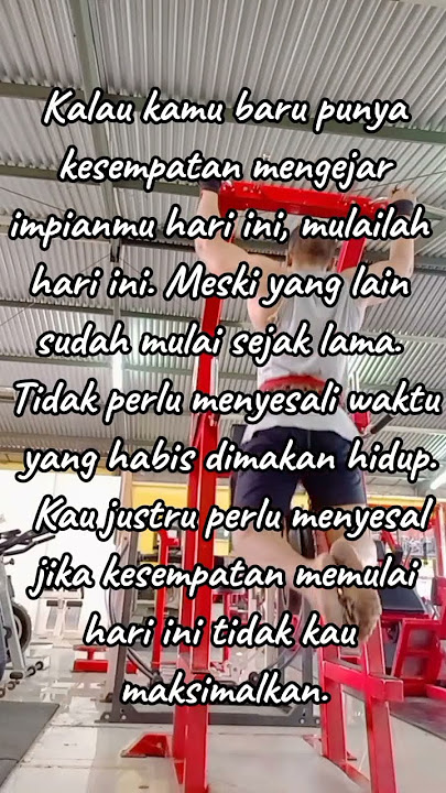 Tidak ada kata terlambat untuk cita cita #fitness #motivation #gymmajapahit #gymmotivation