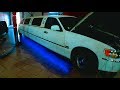 Подсветка днища лимузина.  Lincoln Town Car