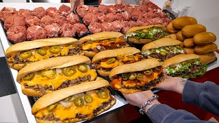 Sold out every day!! Americanstyle Philly cheese steak hot dog  Korean street food