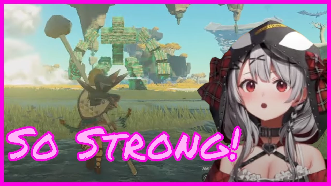 Chloe gets a bit too confident fighting against this blocky Enemy [Hololive]