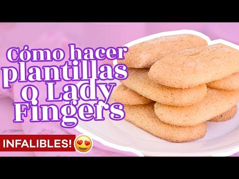 CÓMO HACER LADY FINGERS, SOLETILLAS O PLANTILLAS DE BIZCOCHO - Anna's Pastelería